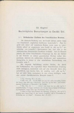 III. Kapitel. Nachträgliche Bemerkungen zu Ewalds Stil.