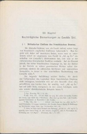 III. Kapitel. Nachträgliche Bemerkungen zu Ewalds Stil.
