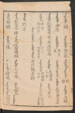 Morin ulhai yabure hacin = 馬匹馳走類