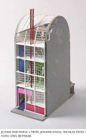 Haus Saalgasse Nr. 8 - Variante A - Modell des Gesamtgebäudes