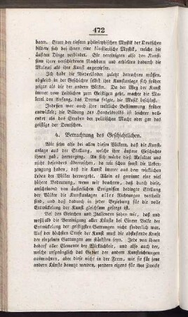 4. Betrachtung des Geschichtlichen.