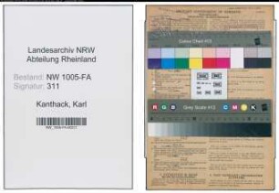 Entnazifizierung Karl Kanthack , geb. 24.10.1912 (Angestellter)
