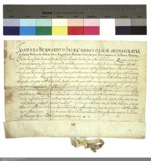 Johann Bernhard [Schenck zu Schweinsberg], Abt von Fulda, gewährt dem Stift Hünfeld einen Indult