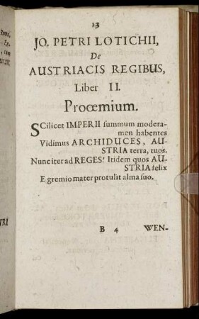 De Austriacis Regibus, Liber II.