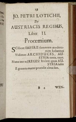 De Austriacis Regibus, Liber II.