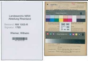 Entnazifizierung Wilhelm Wiemer , geb. 09.04.1897 (Weichenwaerter)