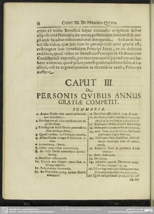 Caput III. De Personis Quibus Annus Gratiae Competit