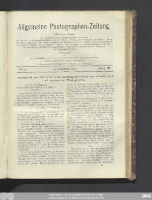 Nr. 38. 19. Dezember 1902. Jahrg. IX.