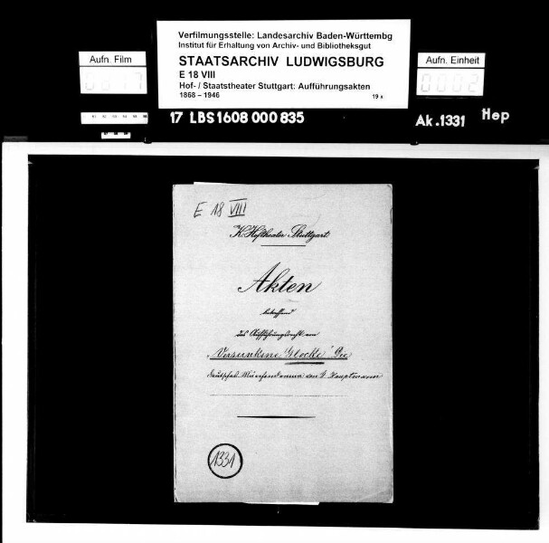Die versunkene Glocke. Deutsches Märchendrama von Gerhart Hauptmann