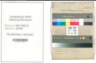 Entnazifizierung Hermann Sundermann , geb. 13.11.1899 (Arzt)
