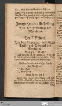 Der I.-X. Articul.