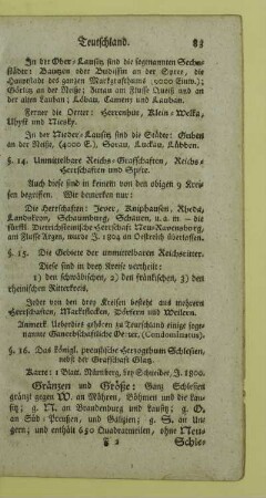 16. Das koenigl. preußische Herzogthum Schlesien, nebst der Grafschaft Glatz