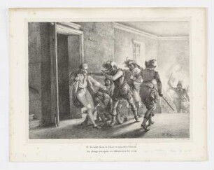 Tod von Admiral Caligny, aus: Voltaire, "La Henriade", Paris 1825