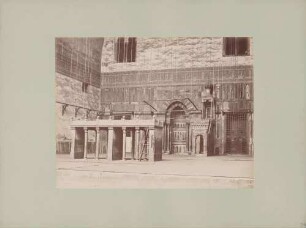 Detailansicht der Sultan-Hassan-Moschee in Kairo in Ägypten