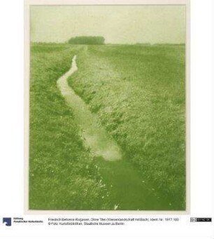 Ohne Titel (Wiesenlandschaft mit Bach)