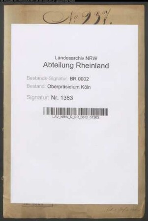 Requisitorialien der Landesjustiz - Behörden
