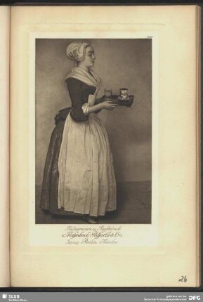 Das Schokoladenmädchen [Geschäftskarte], nach Jean-Étienne Liotard