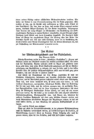 Zur Kultur der Weihnachtsgeschenke aus der Nadelarbeit