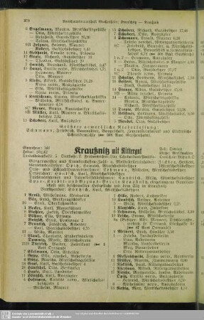 Kraußnitz mit Rittergut