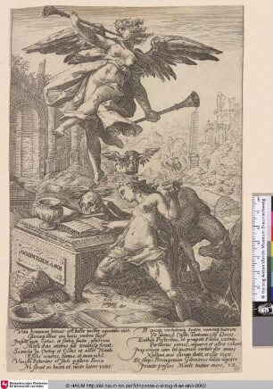 [Allegorie von Ruhm und Geschichte; Allegory of Fame and History]