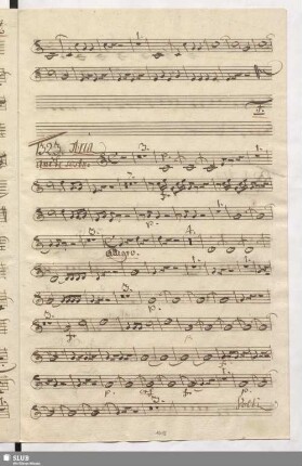 1323. Aria: Perche togliermi lo Sposo / Cimarosa, D.