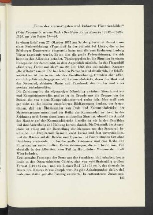 "Eines der eigenartigsten und kühnsten Historienbilder"