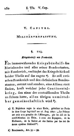 V. Capitel. Militärverfassung.