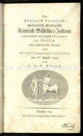 Ein geschichtlicher Überblick zum 25. Jahrestag des Friedrich-Wilhelms-Institut