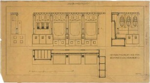Billing, Hermann; St. Louis (Missouri, USA); Weltausstellung 1904, Raum Prof. Billing (Musikraum) - Wandabwicklung; Schnitt