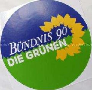 Werbe-Aufkleber von Bündnis 90/Die Grünen