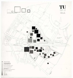 Technische Universität Berlin Nordgelände: Lageplan Struktur und Nettonutzflächen 1:2000