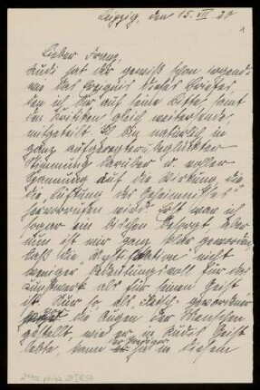 Brief von Helene Ehrenberg an Franz Rosenzweig
