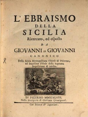 L' ebraismo della Sicilia