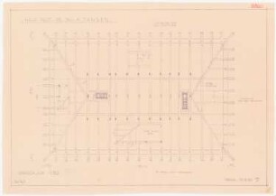 Haus Jansen, Berlin-Grunewald: Grundriss Sparrenlage DG 1:50 (von Inv.Nr. 22021)