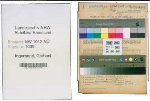 Entnazifizierung Gerhard Ingensand , geb. 18.04.1904 (Landwirt)