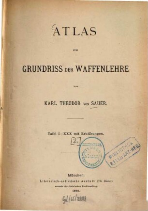 Grundriß der Waffenlehre, 2