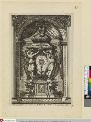 [Tabernakel mit Karyatiden; Tabernacle à l'italienne]