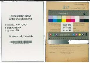 Entnazifizierung Heinrich Womelsdorf , geb. 15.03.1893 (Brandmeister)