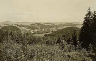 Lauenstein : Lauenstein. Blick auf Lauenstein von der Sachsenhöhe, von Westen