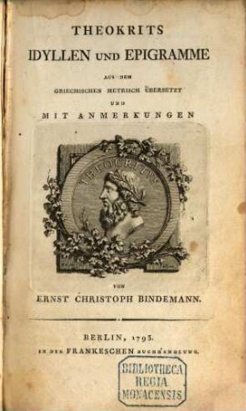 Theokrits Idyllen und Epigramme