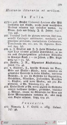 Historia literaria et artium (Nr. 4375 - 4918)