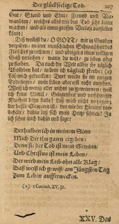 XXV. Das allmächtige Gebet