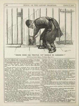 "Where cook has treated, cat should be caressed!"