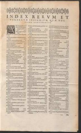 Index Rerum Et Verborum Insignium ...