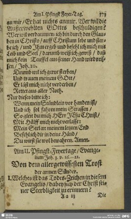 Am II. Pfingst-Feyertage
