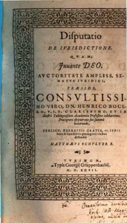 Disp. de iurisdictione