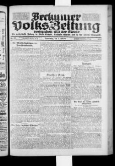 Beckumer Volks-Zeitung. 1921-1930