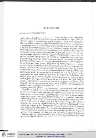 Schlußworte