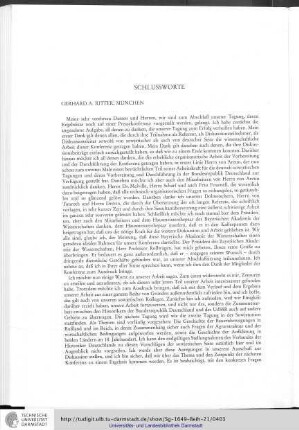Schlußworte