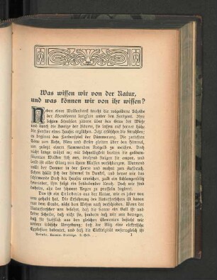 Was wissen wir von der Natur, und was können wir von ihr wissen?